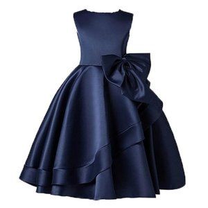 NWT - Kiss Angel Girl's Formal/Party Knee-Length Dress, Navy - Size 4-5 Y/O (5)